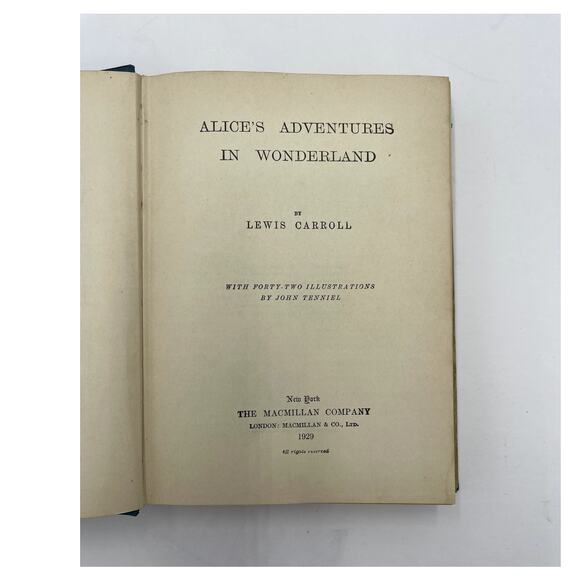 Alices Adventures in Wonderland and Through the Looking Glass Lewis Carroll 1929 - Picture 5 of 8